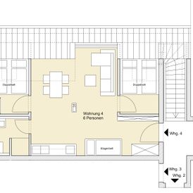  Wohnung 4 (6 Personen, 45 m²)