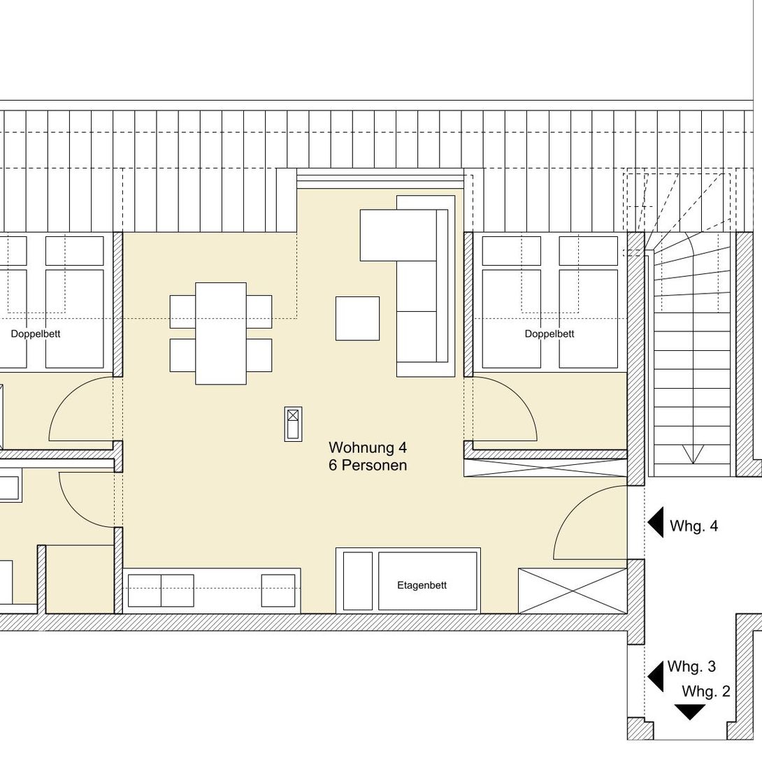  Wohnung 4 (6 Personen, 45 m²)